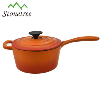 Batterie de cuisine en fonte à vente chaude avec poignée / cocotte / casserole en cocotte